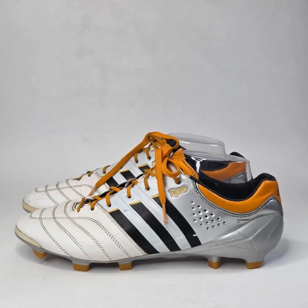 Adidas Adipure 11Pro Sprint Frame Men's Soccer Cleats Size 10.5 White Leather